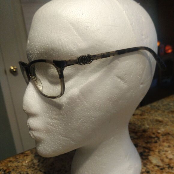 Oleg Cassini OCO354 Women's Eyeglasses Black Brown Frame 54-16-135 with Case - Picture 3 of 11